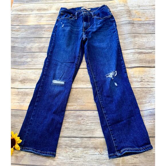 LEVI STRAUS HIGH RISE CROPS - Picture 1 of 9